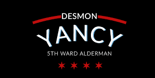 Portrait of Desmon Yancy, 5th Ward Alderman, in formal attire.
